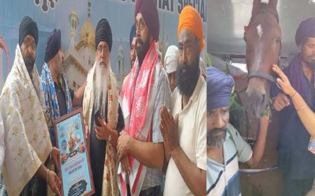 आगरा से गुजरी पांच तख्त रेलयात्रा, कैंट पर जयकारे, गुरु गोविंद सिंह की निशानियां निहारीं