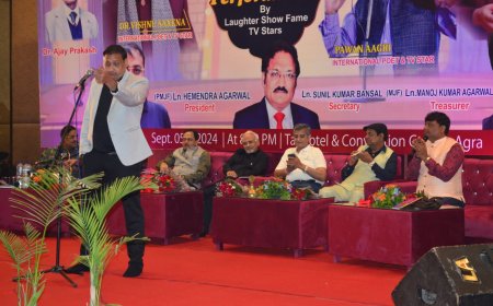 लॉयंस क्लब विशाल की महफिल में हंसी के ठहाके, कई का सम्मान