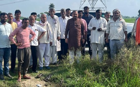 नयावास नाले पर सिंचाई विभाग की टीम लेकर पहुंचे रामेश्वर