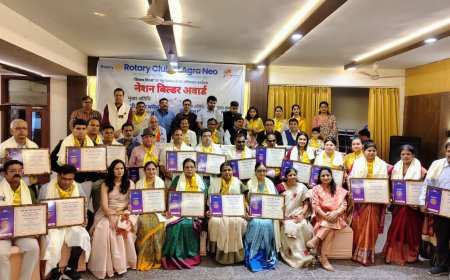 रोटरी क्लब नियो ने दिया 25 शिक्षकों को नेशन बिल्डर अवार्ड