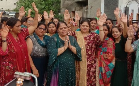 तक्षशिला कालोनी में बप्पा के स्वागत में किया डांडिया