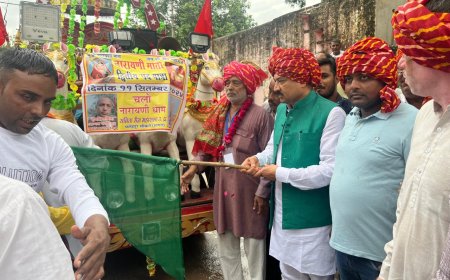 नारायणी माता पदयात्रा का शुभारंभ