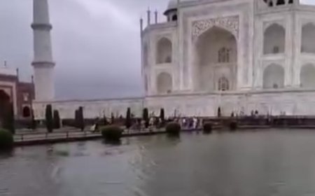 ताजमहल के सामने तालाब नहीं देखे हों तो अब देख लीजिए