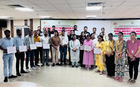 हेपेटाइटस के वायरल लोड की जांच का प्रशिक्षण दिया