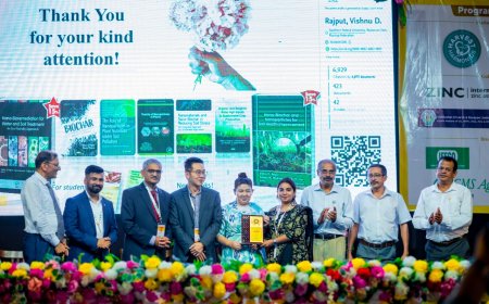 अंतरराष्ट्रीय वैज्ञानिकों ने आगरा की आकांक्षा के शोध को उत्कृष्ट माना,  सम्मानित