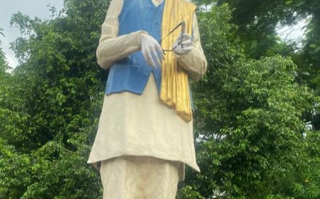 सेक्टर चार में अब पंडित दीनदयाल उपाध्याय की अष्टधातु प्रतिमा