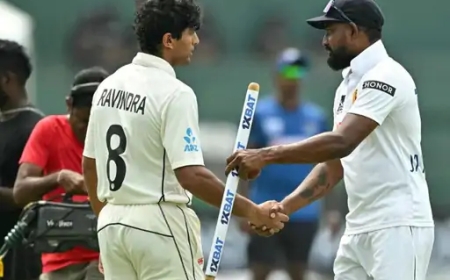 गॉल टेस्ट में श्रीलंका ने न्यूजीलैंड को 63 रन से हराया, प्रबथ जयसूर्या को मैच में 9 विकेट मिले