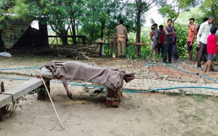 आश्रम में मिला संत का शव, हत्या की आशंका