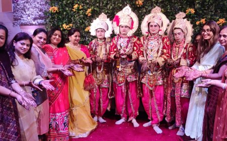 राजा दशरथ के यहां छायी खुशियां, श्रीराम सहित चारों भाईयों के हाथों में रची शगुन की मेहंदी, बारात की तैयारियों में व्यस्त हुए अयोध्यावासी