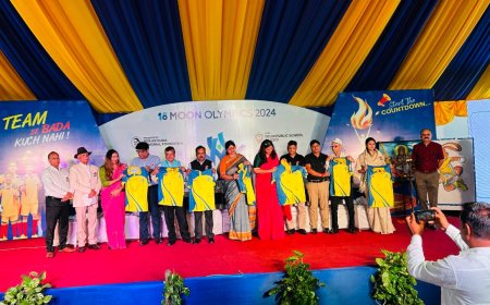 जोश संग मून स्कूल ओलंपिक का आगाज,  शुभंकर चंपक की चंचलता देख दीवाने हुए सभी