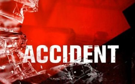 हाईवे पर ट्रेलर की चपेट में आई बाइक, युवक मृत, दो लड़कियां घायल