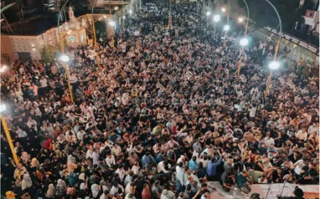 नसरुल्ला की मौत पर लखनऊ में आधी रात सड़कों पर उतरे लोग