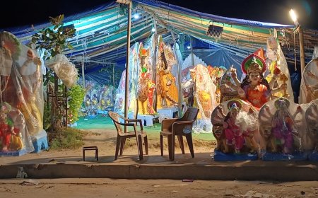 शारदीय नवरात्रों की तैयारियां, गरबों की धूम रहेगी तो मूर्तिकारों ने भी दिन—रात एक किए, यहां मिल रही माता की सबसे छोटी और बड़ी मूर्ति