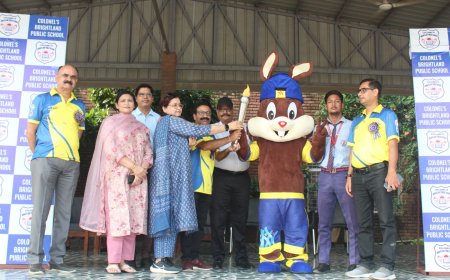 18वें मून स्कूल ओलंपिक की मशाल का हुआ आगाज