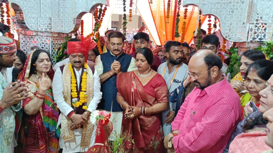 जनकपुरी में विधि विधान से सम्पन्न हुआ तुलसी-सालिगगाम विवाह, समिति के लोगों ने लिया कन्यादान