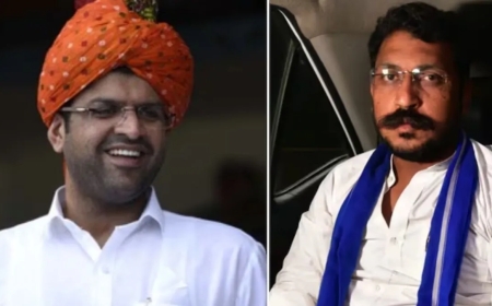 दुष्यंत और चंद्रशेखर की कार पर हरियाणा में पथराव