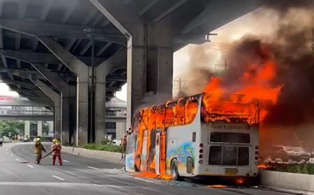 बैंकाक में स्कूल बस में आग, 25 छात्रों की मौत