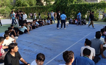 प्रिल्यूड में रही रात्रि शिविर की धूम, गरबा खेल बच्चों ने मचाया धमाल