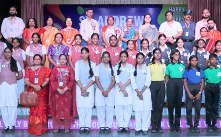 अप्सा फ़िएस्टा: आकर्षक रंगोली बना बच्चों ने मोहा सबका मन