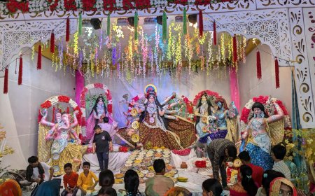 दुर्गाष्टमी पर टूंडला हुआ भक्तिमय