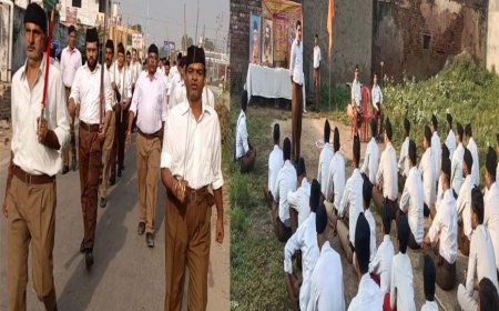 Video News : 99 साल का हुआ आरएसएस, स्वयंसेवकों ने शहर में निकाले 12 पथ संचलन, 72 जगह पुष्प वर्षा
