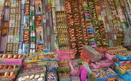 कोठी मीना बाज़ार में लगेगा पटाखों का सबसे बड़ा बाज़ार