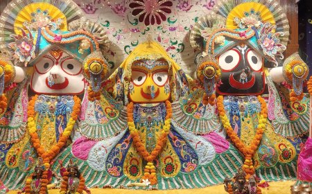 इस्कान मंदिर में शरद पूर्णिमा से एक माह तक प्रतिदिन होगा दीपदान, आज श्वेत वेश में दर्शन देंगे श्रीहरि