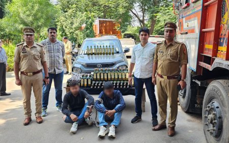 हरीपर्वत पुलिस ने सात लाख की अवैध शराब पकड़ी दो तस्कर गिरफ्तार