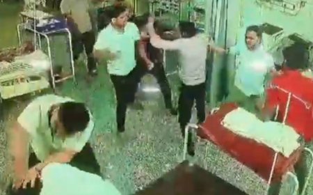 मथुरा में भाजपा विधायक के भाई और भतीजों ने अस्पताल के आईसीयू में  कर्मचारी धुन डाले