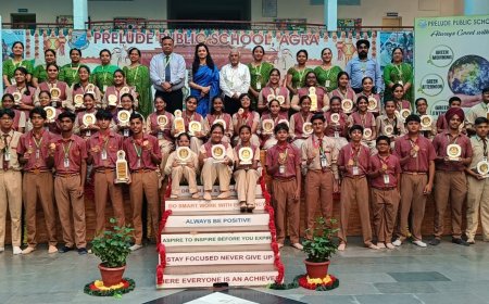 प्रिल्यूड में रही दीपावली की धूम, पूजन के साथ विशेष प्रार्थना सभा भी हुई