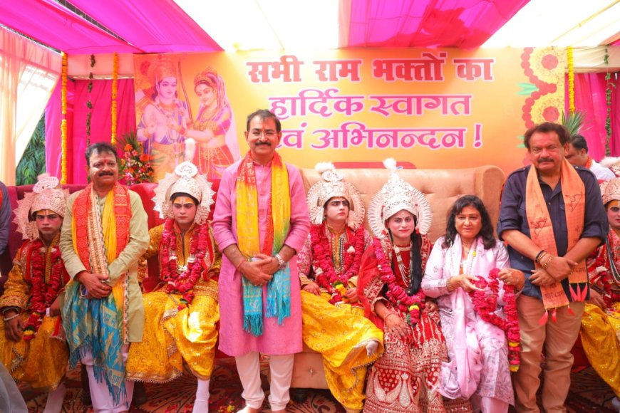 मिथिलानगरी में राजा दशरथ संग सियाराम की खूब हुई न्योतनी