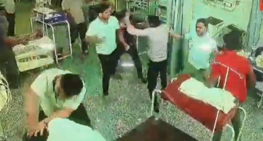 मथुरा में भाजपा विधायक के भाई और भतीजों ने अस्पताल के आईसीयू में  कर्मचारी धुन डाले