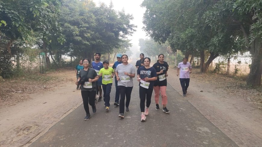 खेलगांव से प्रारम्भ हुई हॉफ मैराथन की फर्स्ट प्रोमो में दिखा धावकों का उत्साह