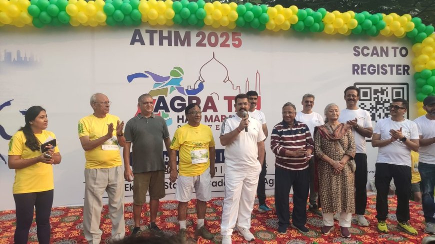 खेलगांव से प्रारम्भ हुई हॉफ मैराथन की फर्स्ट प्रोमो में दिखा धावकों का उत्साह