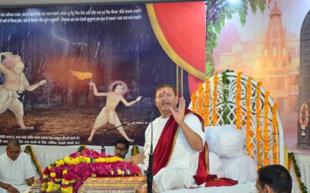 व्यास पूजन के साथ श्रीराम कथा का शुभारंभ
