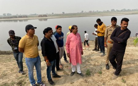 विधायक खंडेलवाल ने घाटों का निरीक्षण कर छठ पूजा की व्यवस्थाओं को परखा