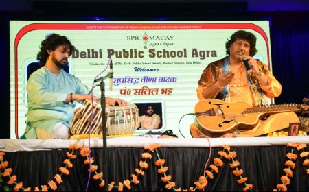 वीणा की तानों से गूंज उठा डीपीएस का सभागार 