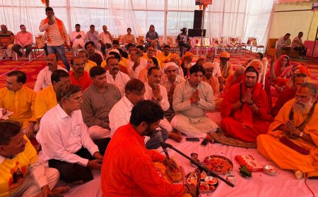 ‘सनातन धर्म संसद’ के लिये दिल्ली में हुआ भूमि पूजन