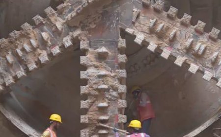 आरबीएस से आगरा कॉलेज मेट्रो स्टेशन तक अपलाइन की टनल का निर्माण पूरा