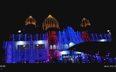 प्रकाश पर्व के लिए विद्युत सजावट से जगमगाने लगे शहर के गुरुद्वारे   