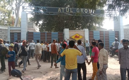 अतुल पाइप फैक्ट्री की चलती मशीन की बेल्ट में मजदूर का हाथ फंसा, मौत 