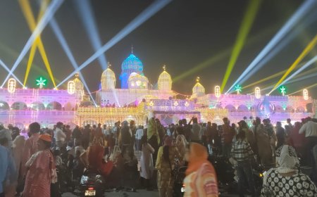 प्रकाश पर्वः गुरुद्वारा गुरु का ताल पर मनमोहक आतिशबाजी, सुबह से देर रात तक उमड़ते रहे श्रद्धालु   