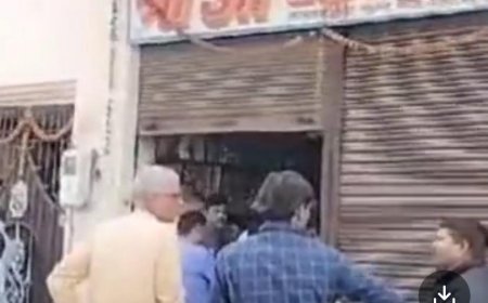 शमशाबाद रोड पर एक बाजार के दुकानदारों ने आज दुकानें नहीं खोलीं, चोरों से हैं परेशान