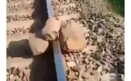 बरेली में रेलवे ट्रैक पर सीमेंट की बेंच और गर्डर रखकर ट्रेन गिराने की साजिश विफल