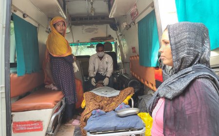 एम्बुलेंस में गूंजी किलकारी, जच्चा-बच्चा सुरक्षित