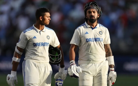 पर्थ टेस्ट का दूसरा दिन राहुल और जायसवाल के नाम