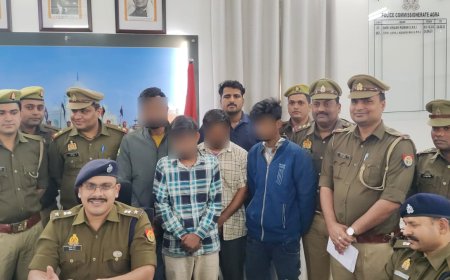 लाखों के माल समेत चार शातिर टप्पेबाज़ पुलिस की गिरफ्त में