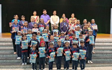 लघु उद्योग भारती ने किया मेधावी छात्राओं का सम्मान