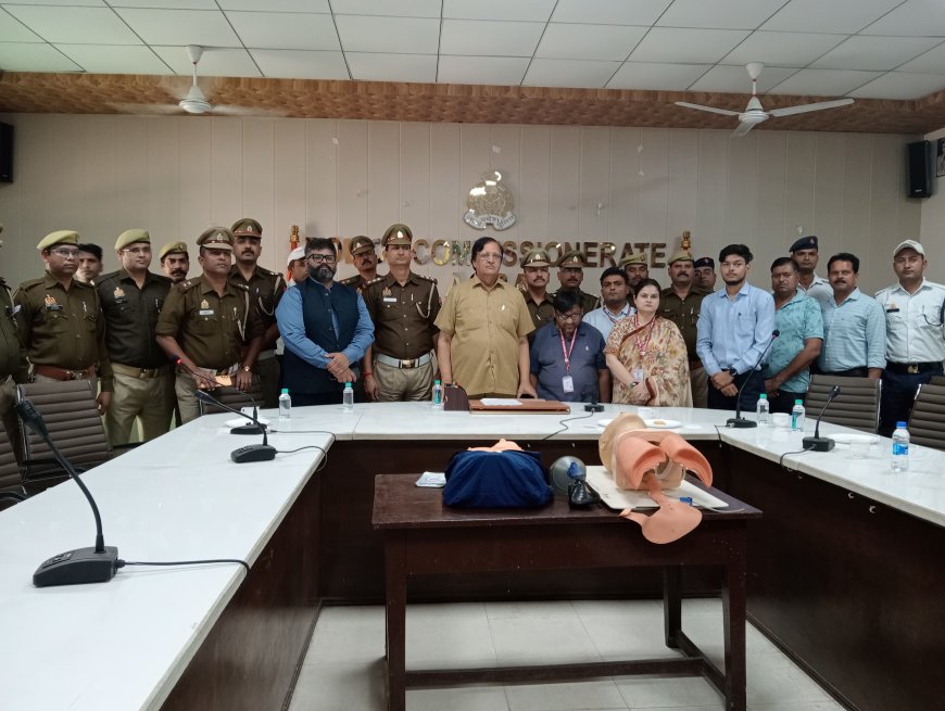 एसएन के डॉक्टरों ने पुलिसकर्मियों को दी बेसिक लाइफ सपोर्ट की ट्रेनिंग