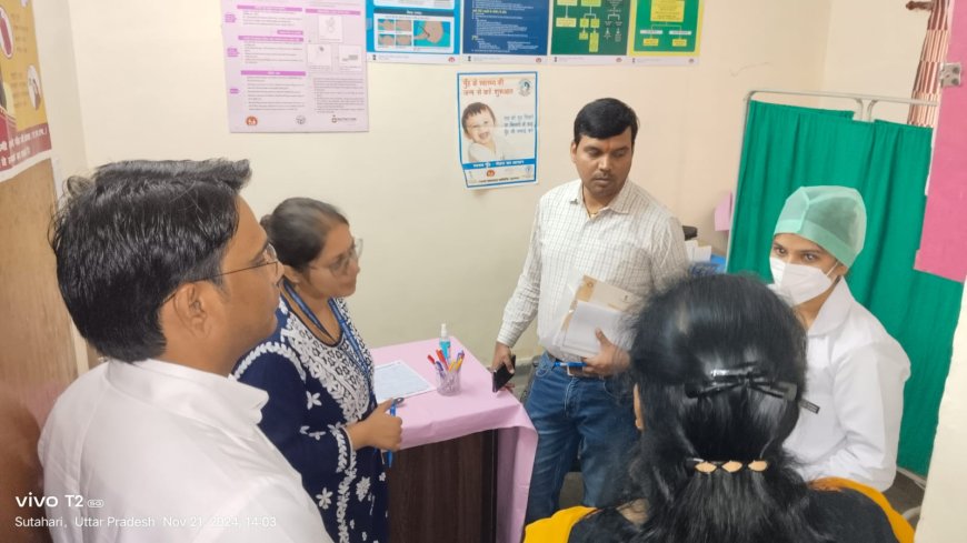 डब्ल्यूएचओ और यूनिसेफ की टीम ने किया बाह के हेल्थ सेंटर्स का निरीक्षण